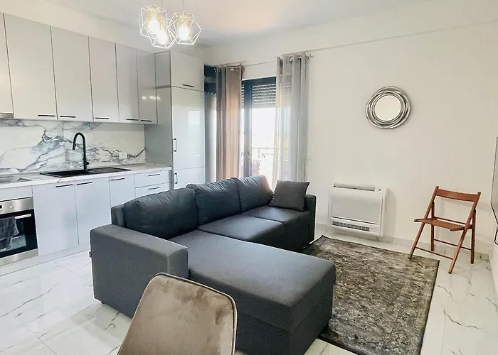 公寓 Sunset Apartment, Golem, Albania Seaview 格勒姆